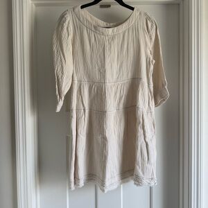 Entro Ivory Button-Up Blouse